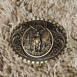 Montana Silversmiths Western Rustic Oval Belt Buckle